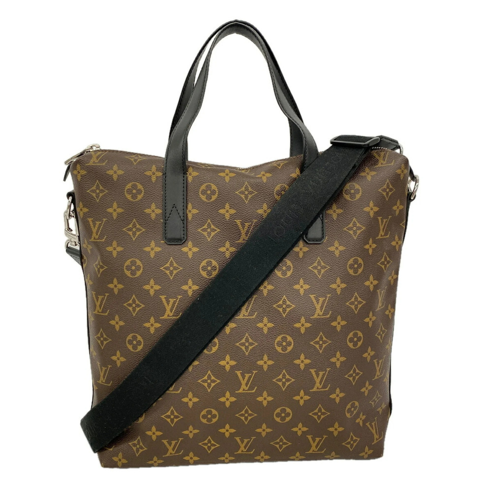 Louis Vuitton Monogram Macassar Kitan Tote Bag M40388 Brown 2-way bag for men...